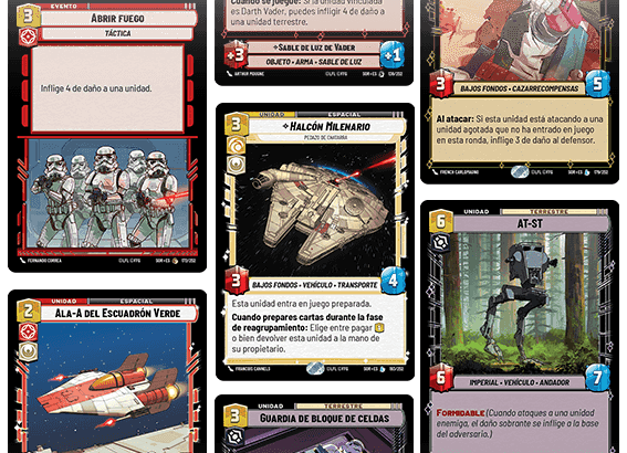 Star Wars Unlimited TCG cartas