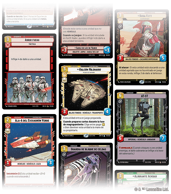 Star Wars Unlimited TCG cartas