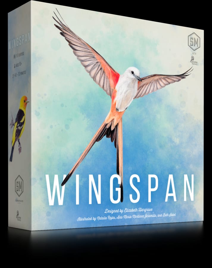Caja del juego de mesa Wingspan — Stonemaier Games